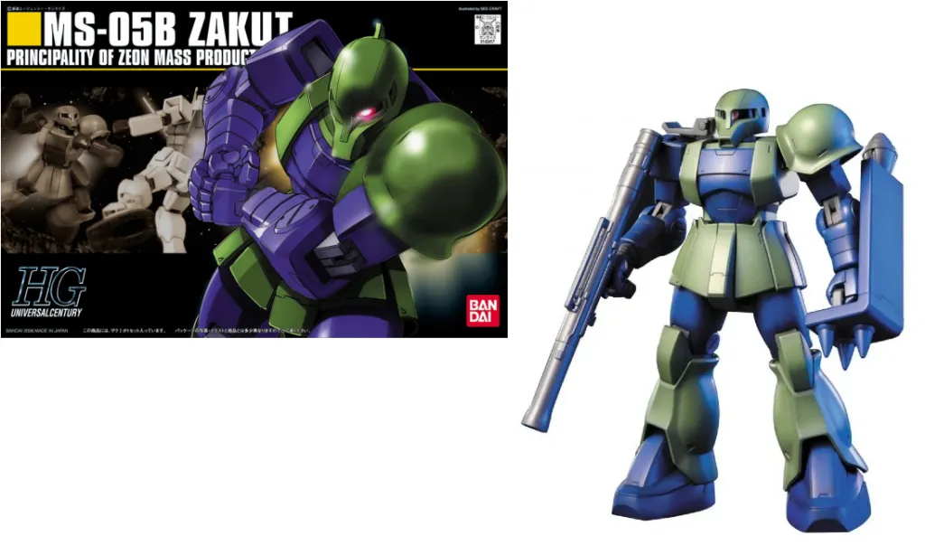 GUNDAM - HGUC 1/144 Zaku I - Model Kit